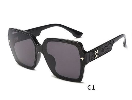 Large Frame Trendy LV Sunglasses 8052 C
