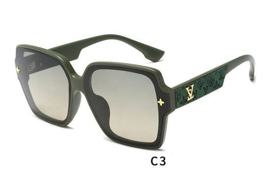 Large Frame Trendy LV Sunglasses 8052 C