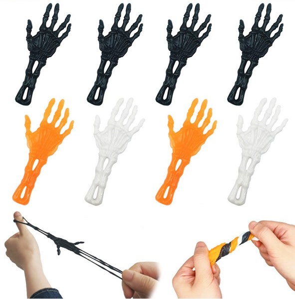 Halloween Sticky Hand Launcher Pack of 6pcs