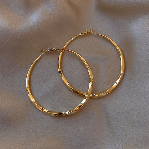 Twisted Hoop Earrings