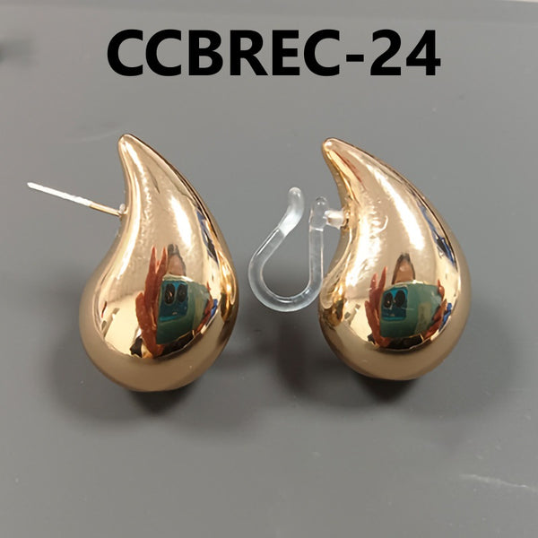 C Shaped Clip On Earrings 1