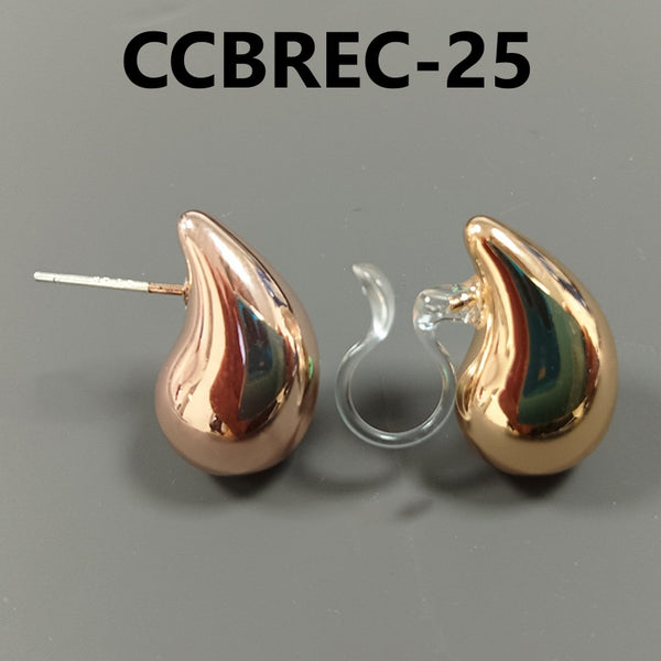 C Shaped Clip On Earrings 1