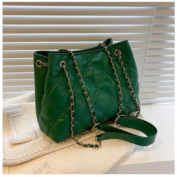 Quilted Chain Strap Handbag 763