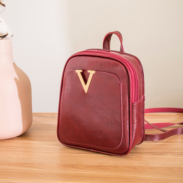 Mini Trend Fashion PU Leather Backpack