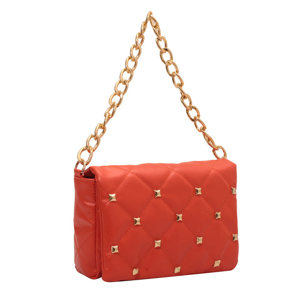 Studded Quilted Colorful Sidebags