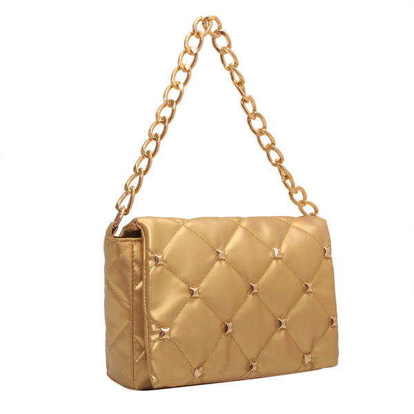 Studded Quilted Colorful Sidebags