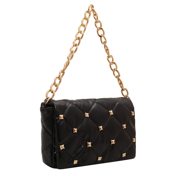 Studded Quilted Colorful Sidebags