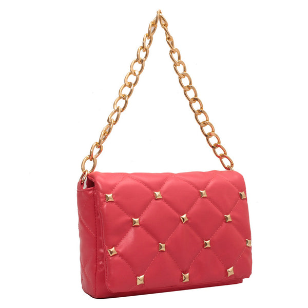 Studded Quilted Colorful Sidebags