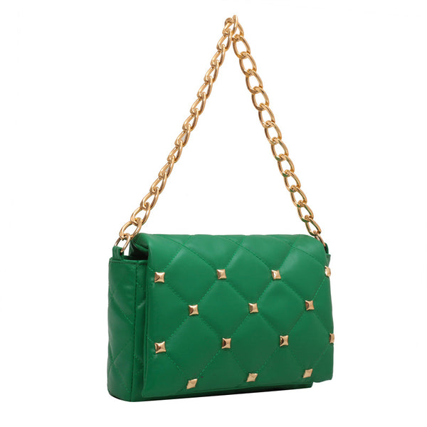 Studded Quilted Colorful Sidebags