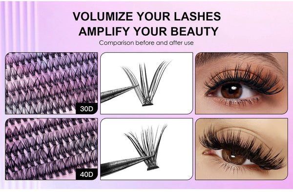 240 Clusters Segmented Eyelashes