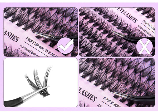 240 Clusters Segmented Eyelashes