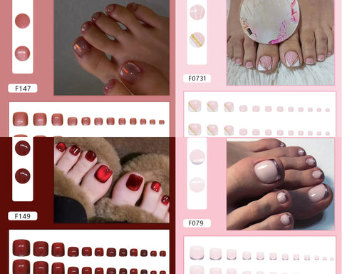 Press On Toe Nails 824