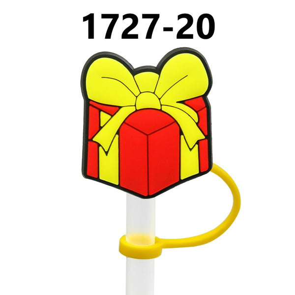 Christmas Themed Straw Covers 1727 (3 for $10.00)