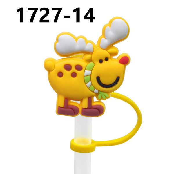 Christmas Themed Straw Covers 1727 (3 for $10.00)