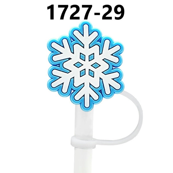 Christmas Themed Straw Covers 1727 (3 for $10.00)