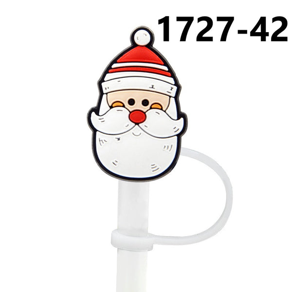 Christmas Themed Straw Covers 1727 (3 for $10.00)