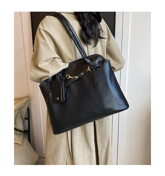 High Grade Soft Leather Large Shoulder Bag