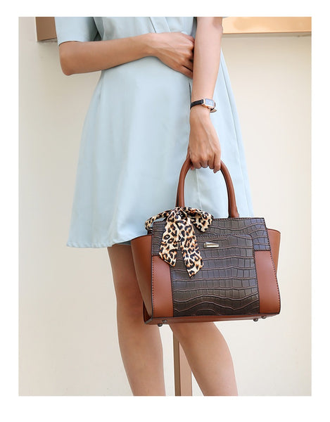 Croc Pattern Classy Handbag