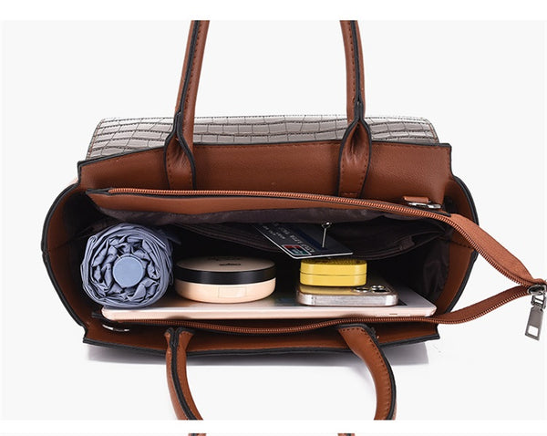 Croc Pattern Classy Handbag