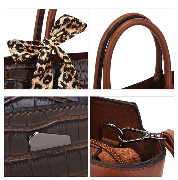 Croc Pattern Classy Handbag