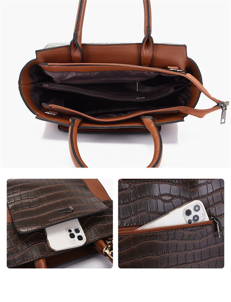 Croc Pattern Classy Handbag