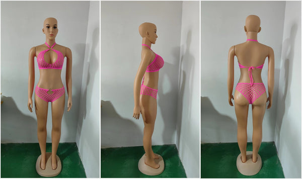 Mesh Halter Bikini