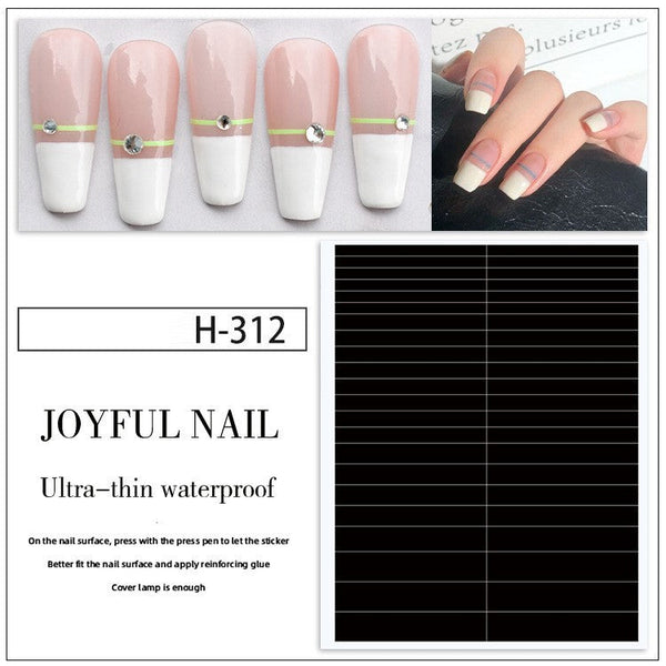 French Manicure Nail Stickers