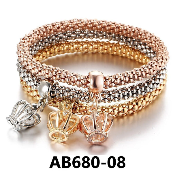 Layered Bracelet/Handbands with Charms