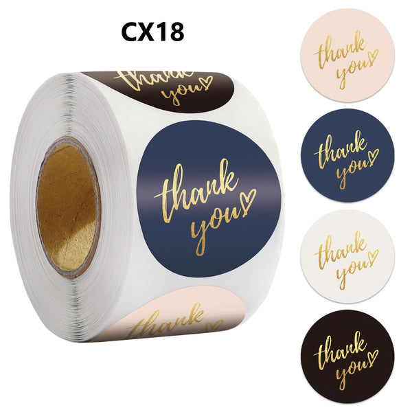 Round Thank You Labels