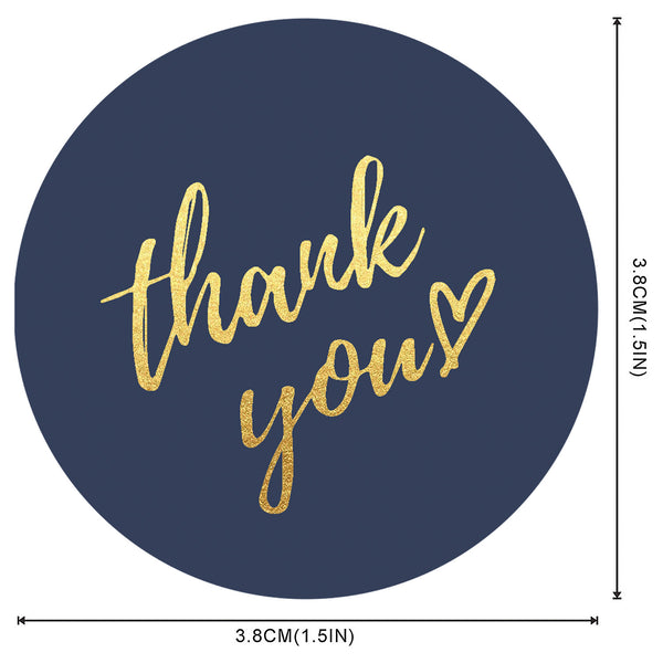 Round Thank You Labels