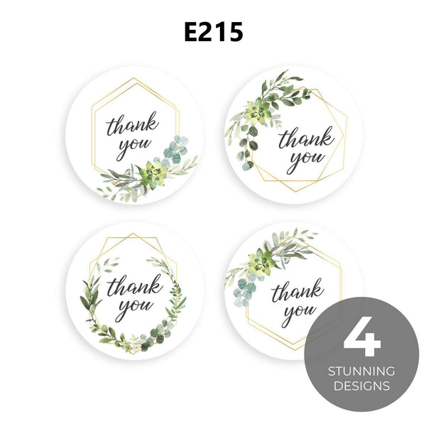 Round Thank You Labels