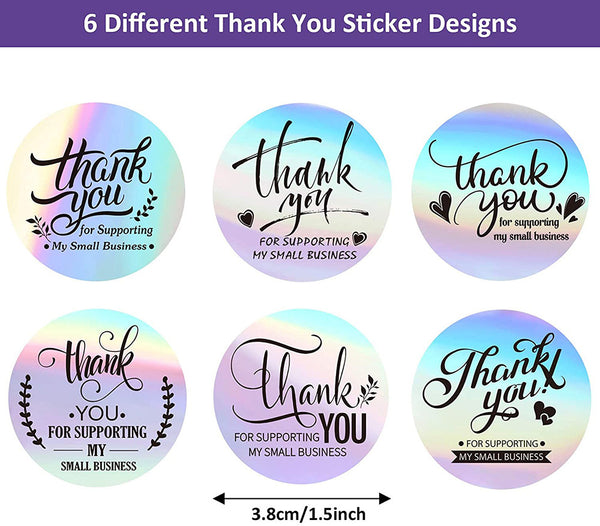 Round Thank You Labels