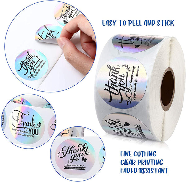 Round Thank You Labels