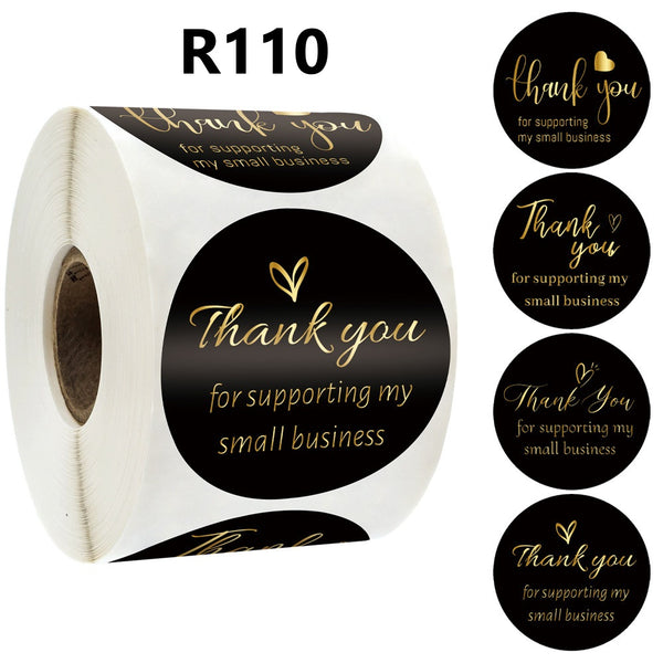 Round Thank You Labels