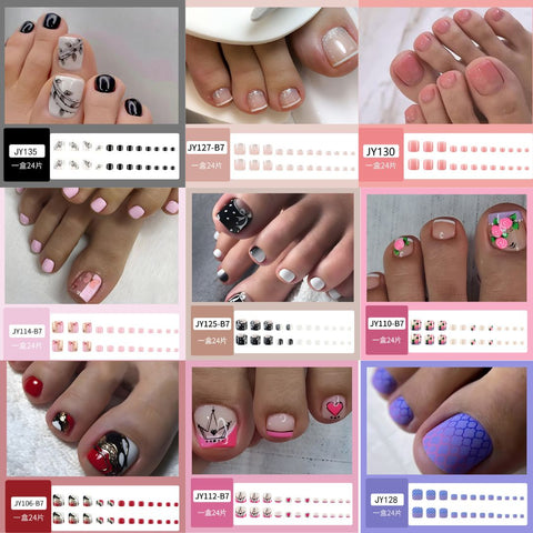 Press On Toe Nails JY1