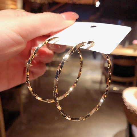 Twisted Hoop Earrings