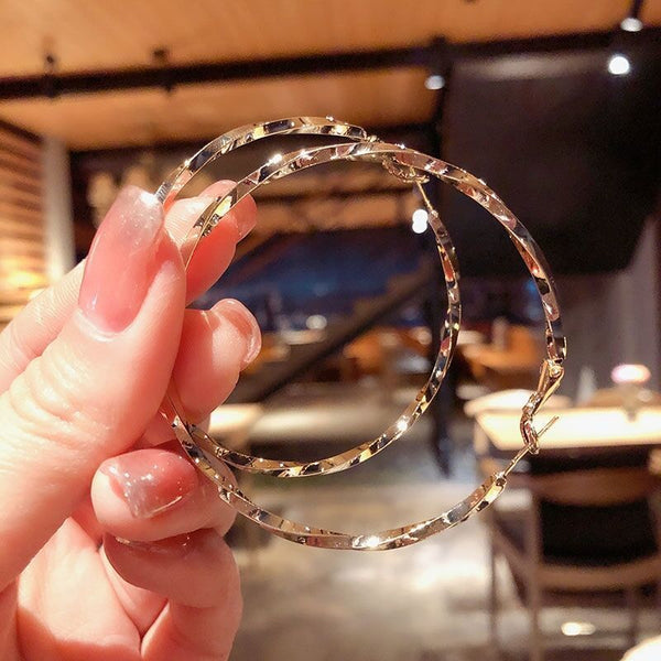 Twisted Hoop Earrings