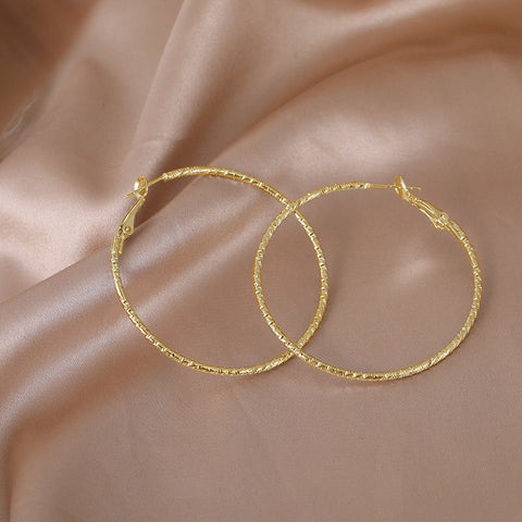 Textured Hoop Earrings
