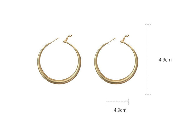 Round Hoop Earrings