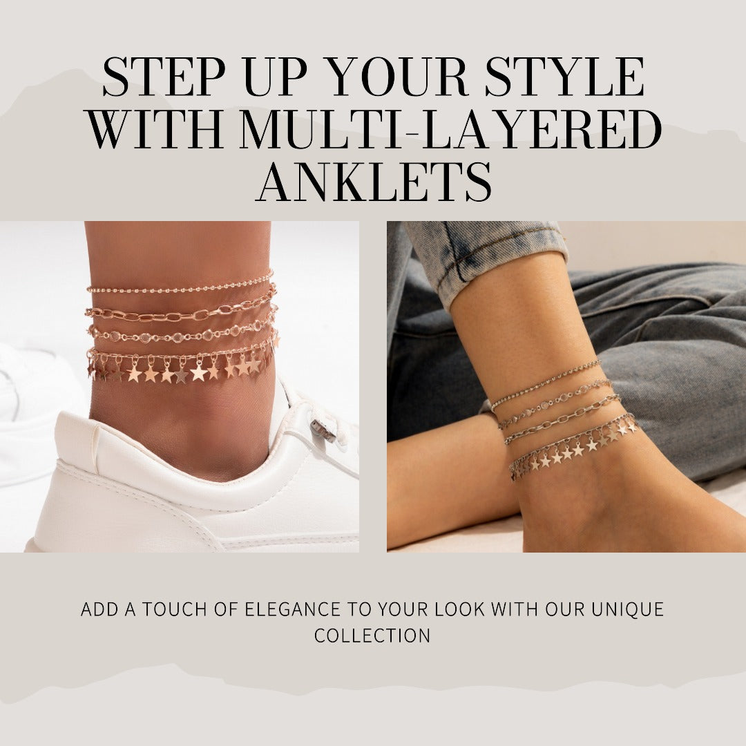 Multi Layered Anklets