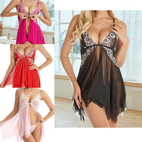 Split Sexy Nightdress Lingerie