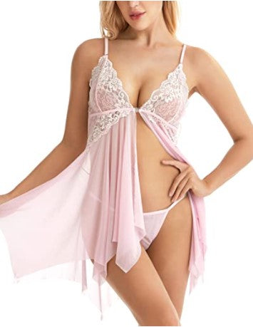 Split Sexy Nightdress Lingerie