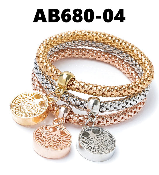 Layered Bracelet/Handbands with Charms