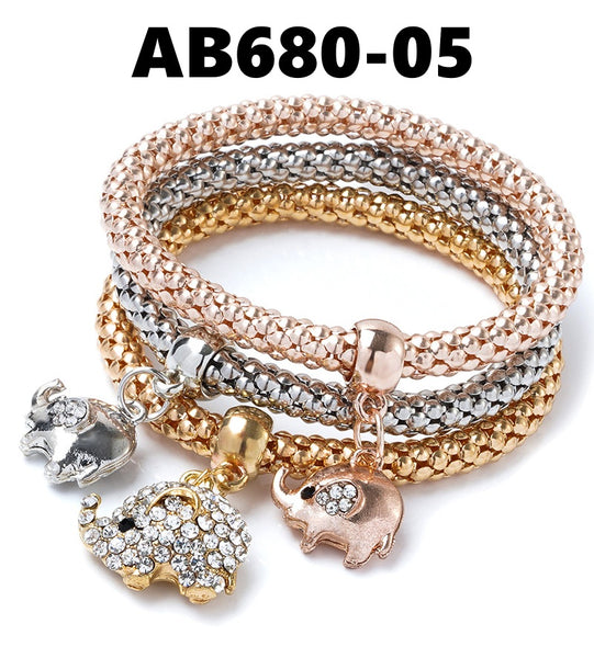 Layered Bracelet/Handbands with Charms