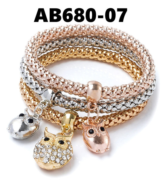 Layered Bracelet/Handbands with Charms