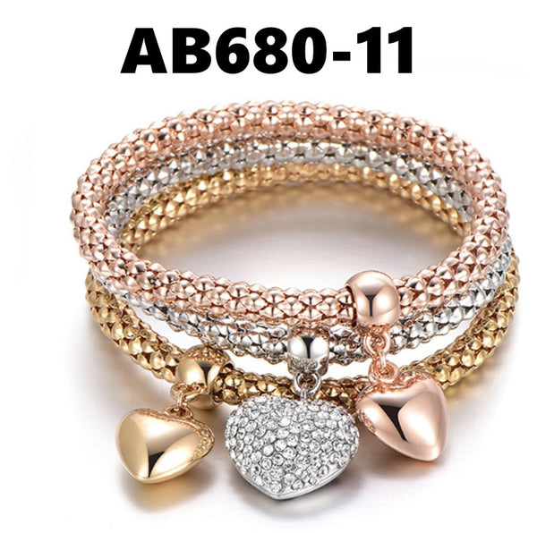 Layered Bracelet/Handbands with Charms