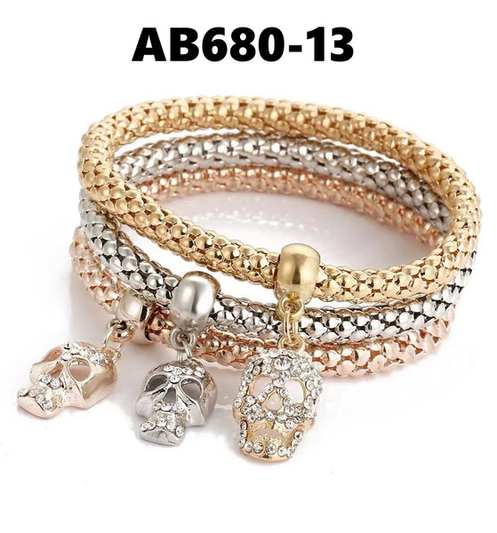 Layered Bracelet/Handbands with Charms