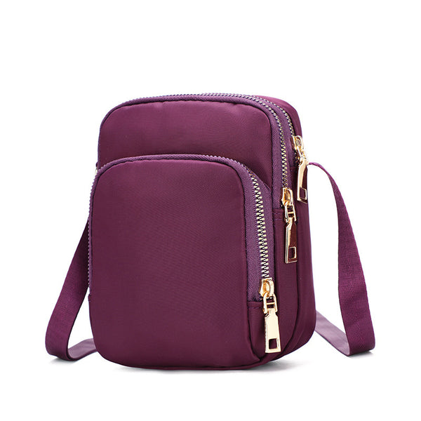 Large Capacity Nylon Crossbody Cell Phone Purse