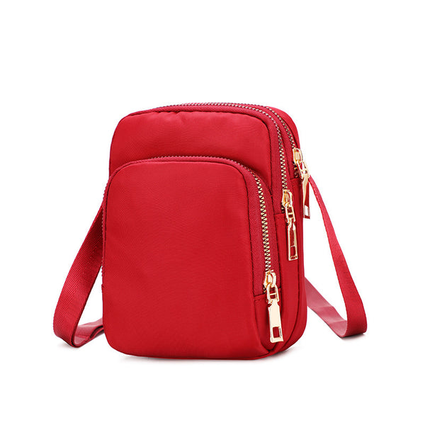 Large Capacity Nylon Crossbody Cell Phone Purse