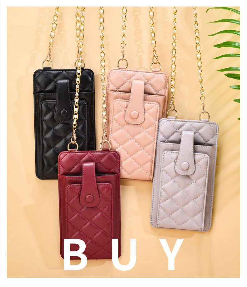 Quilted Crossbody Cell Phone Purse